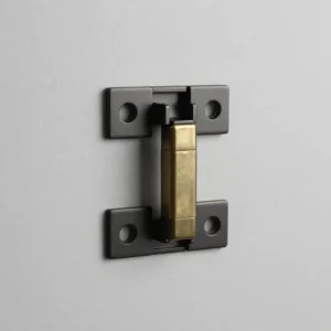 Matte Black Glass Hinges